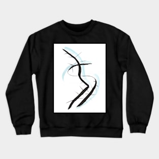 meditative ink drawing "introspire II" Crewneck Sweatshirt